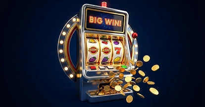 Big Win gokkast met vallende munten bij B7 Casino