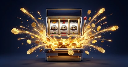 Gouden gokkast met jackpot bij B7 Casino